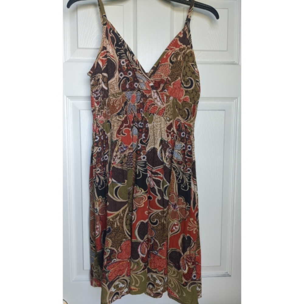 Pink Apple Embroidered flower sundress size M